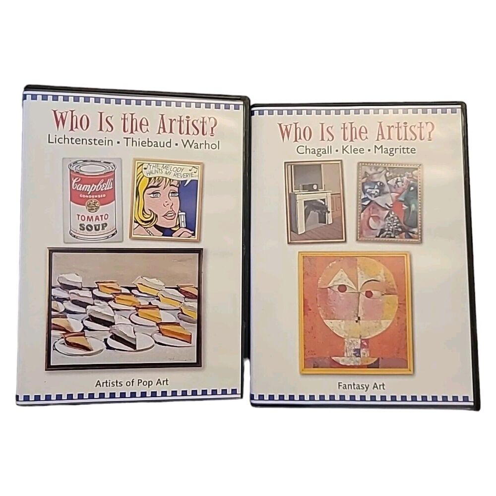 2 Art Education Who's The Artist? DVDs Pop & Fantasy‎ Art Homeschool Art Class